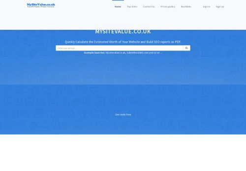 mysitevalue.submitbacklink.com